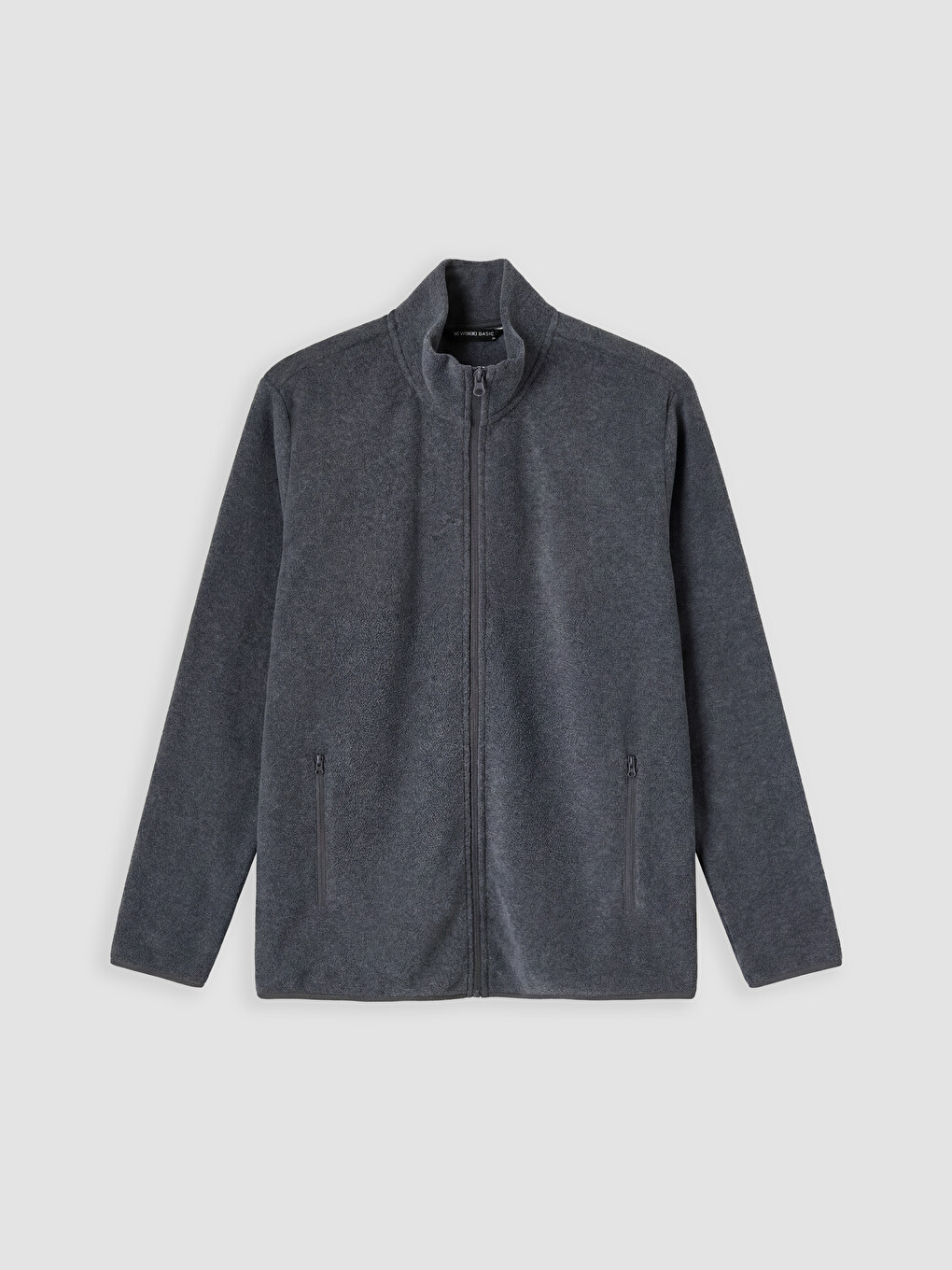 Mock Neck Men's Polar Zip-up Sweatshirt-3