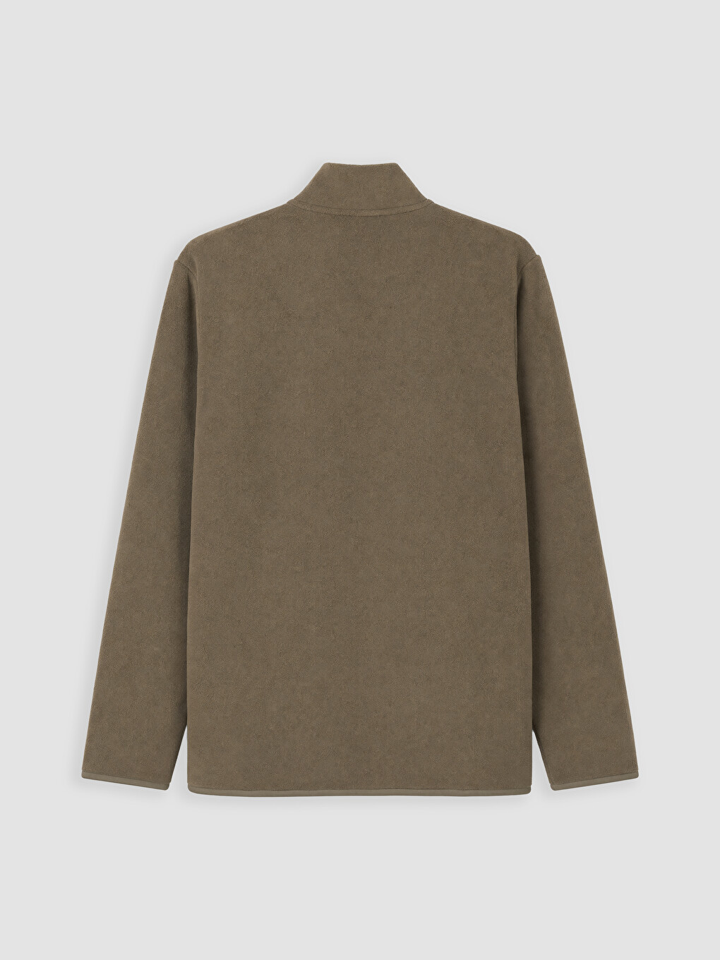 Mock Neck Men's Polar Zip-up Sweatshirt-5