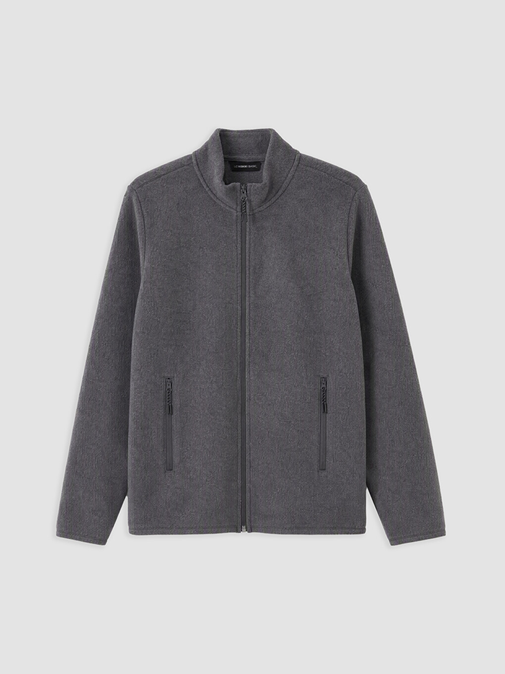 Mock Neck Men's Polar Zip-up Sweatshirt-3