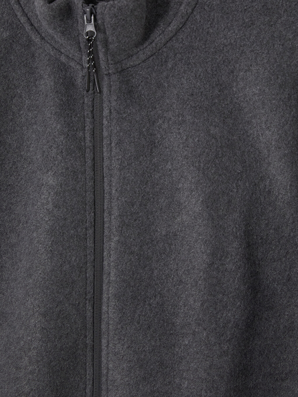 Mock Neck Men's Polar Zip-up Sweatshirt-5