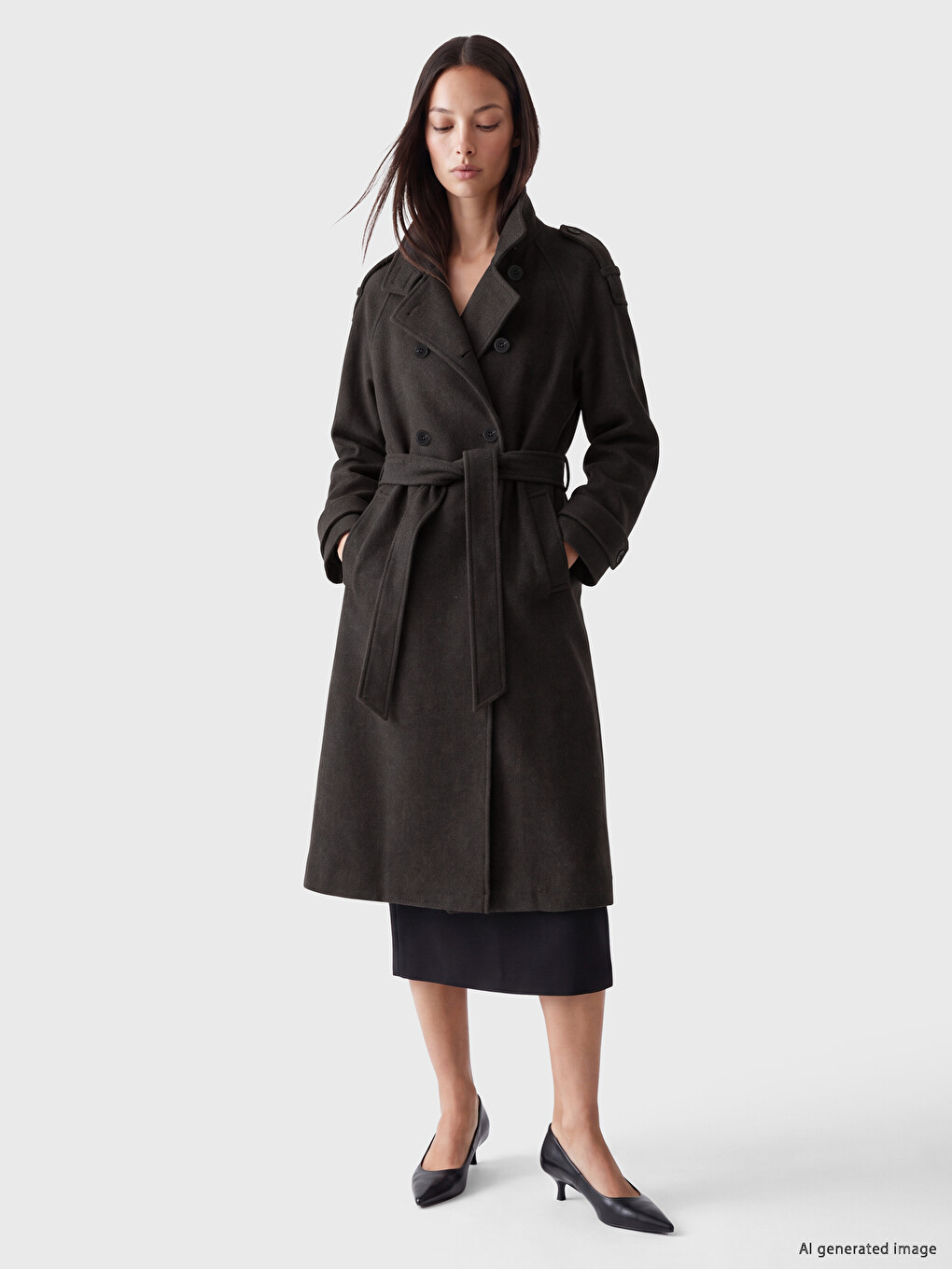 Woman Anthracite Coatigan-1