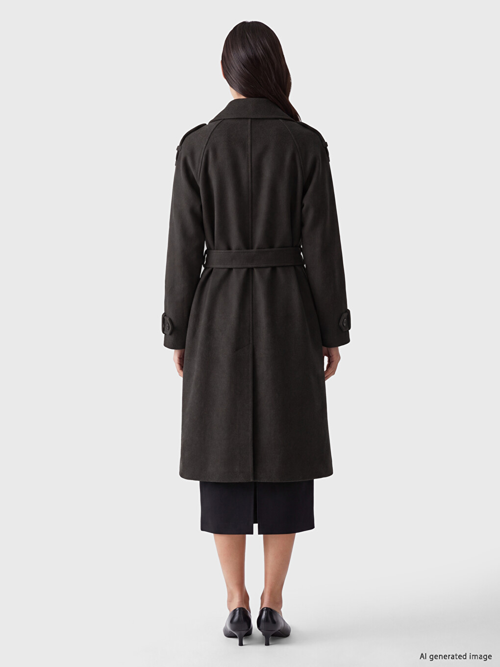 Woman Anthracite Coatigan-3