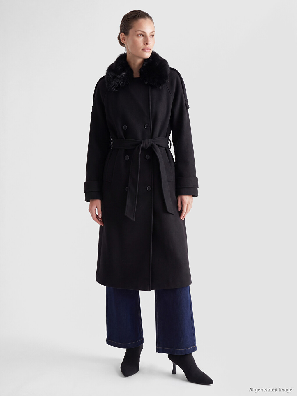 Manteau Cachet Femme À Col De Veste