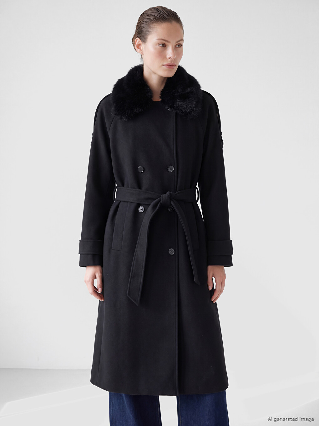 Manteau Cachet Femme À Col De Veste-2