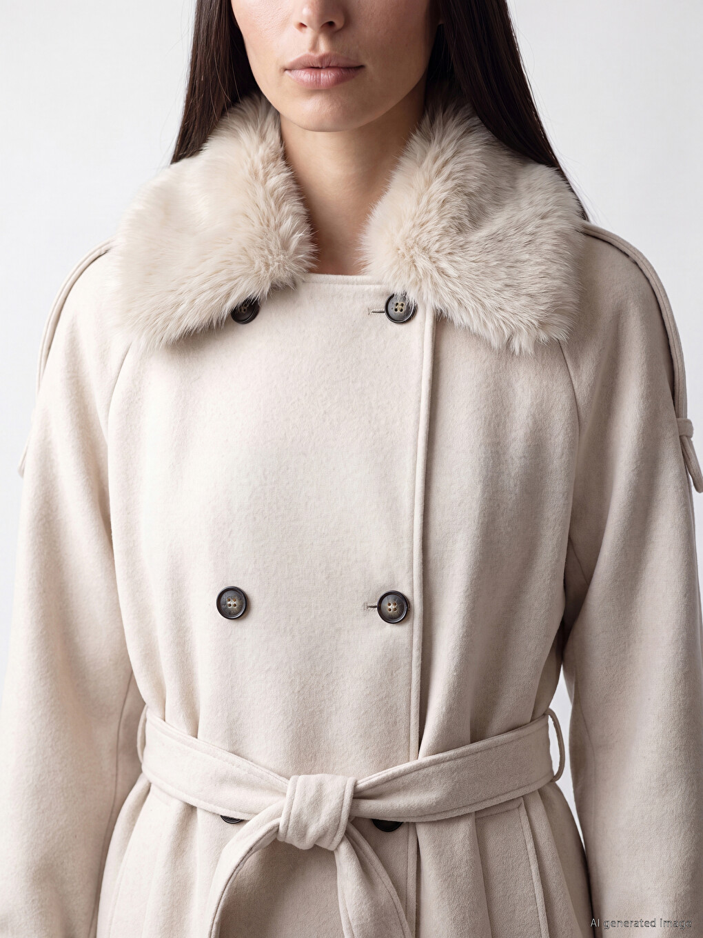 Jacket Collar Women's Cachet Coat-5