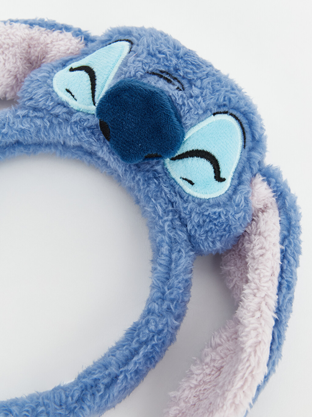 Bentiță Pufoasă Figurat Licențiată Stitch Cu Detaliu Brodat-3