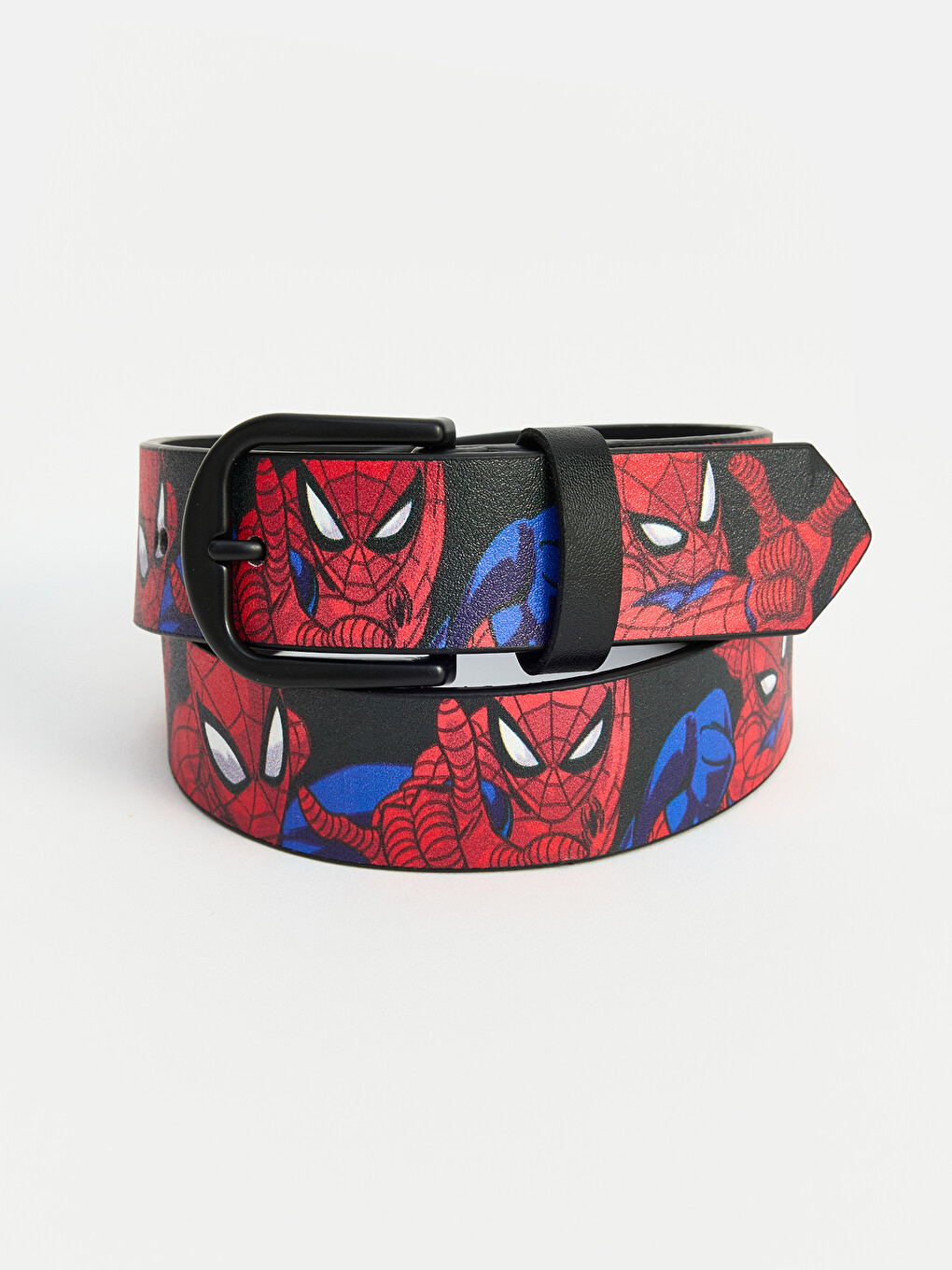 Siyah Spider-man Baskılı Erkek Çocuk Kemer