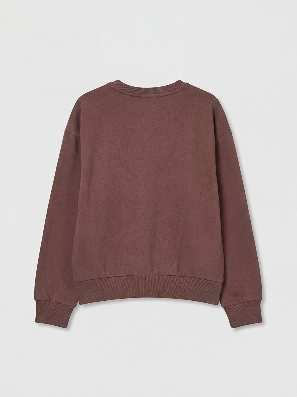 Kahverengi Lilo ve Stitch Baskılı Kız Çocuk Sweatshirt ve Eşofman Altı-2