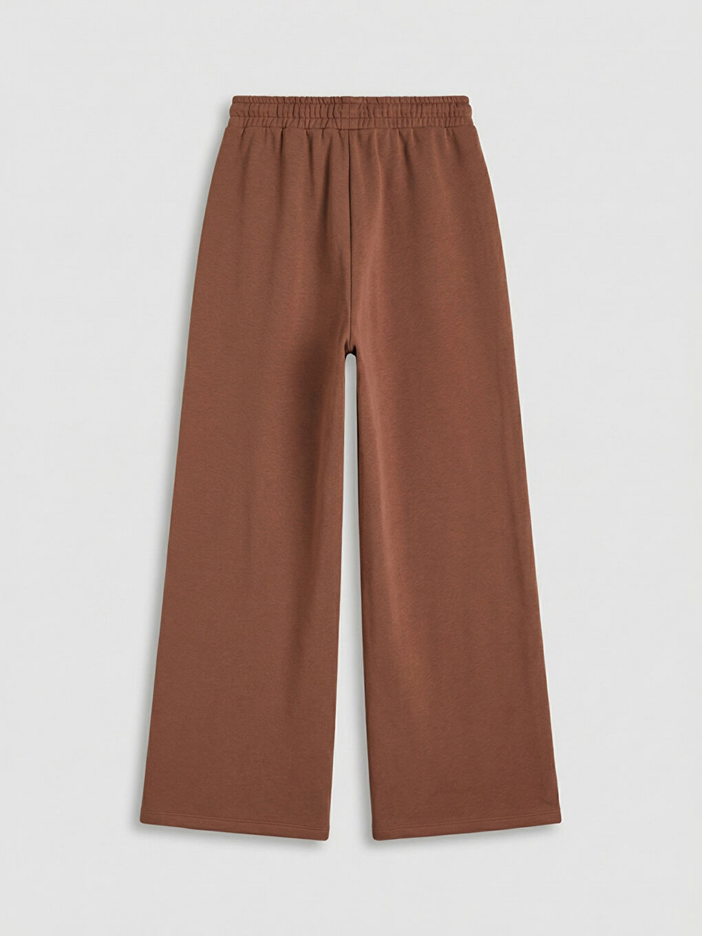 Kahverengi Beli Lastikli Kız Çocuk Kalın Eşofman Altı-1