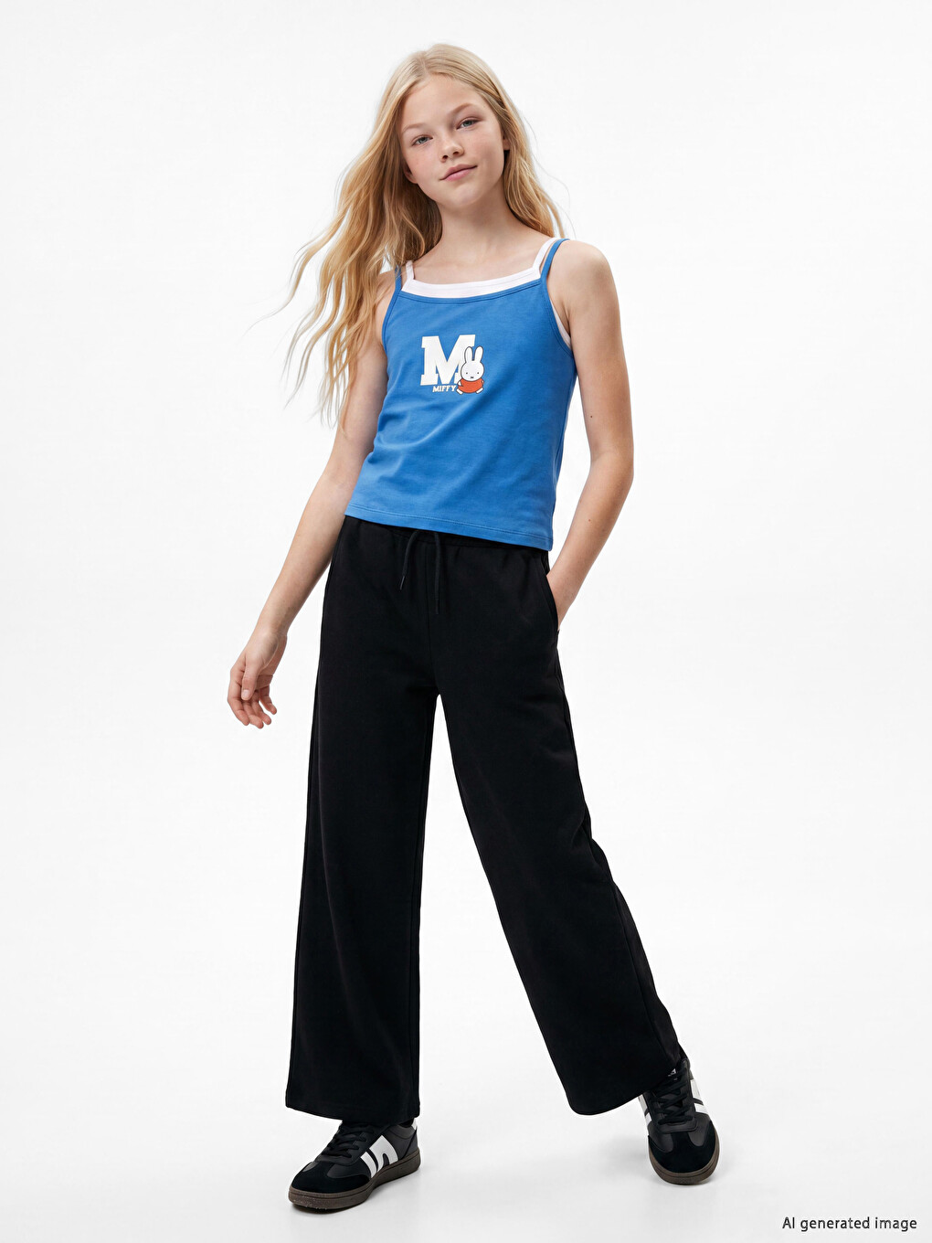 Elastic Waist Girls' Thick Sweatpants