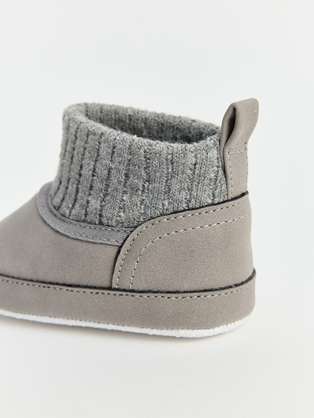 Baby Boy Grey Slipper Boots-1