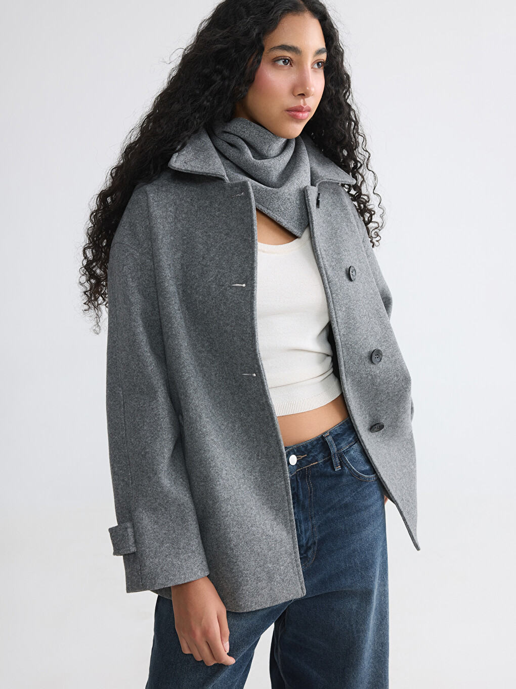 Shirt Collar Women's Cachet Coat
