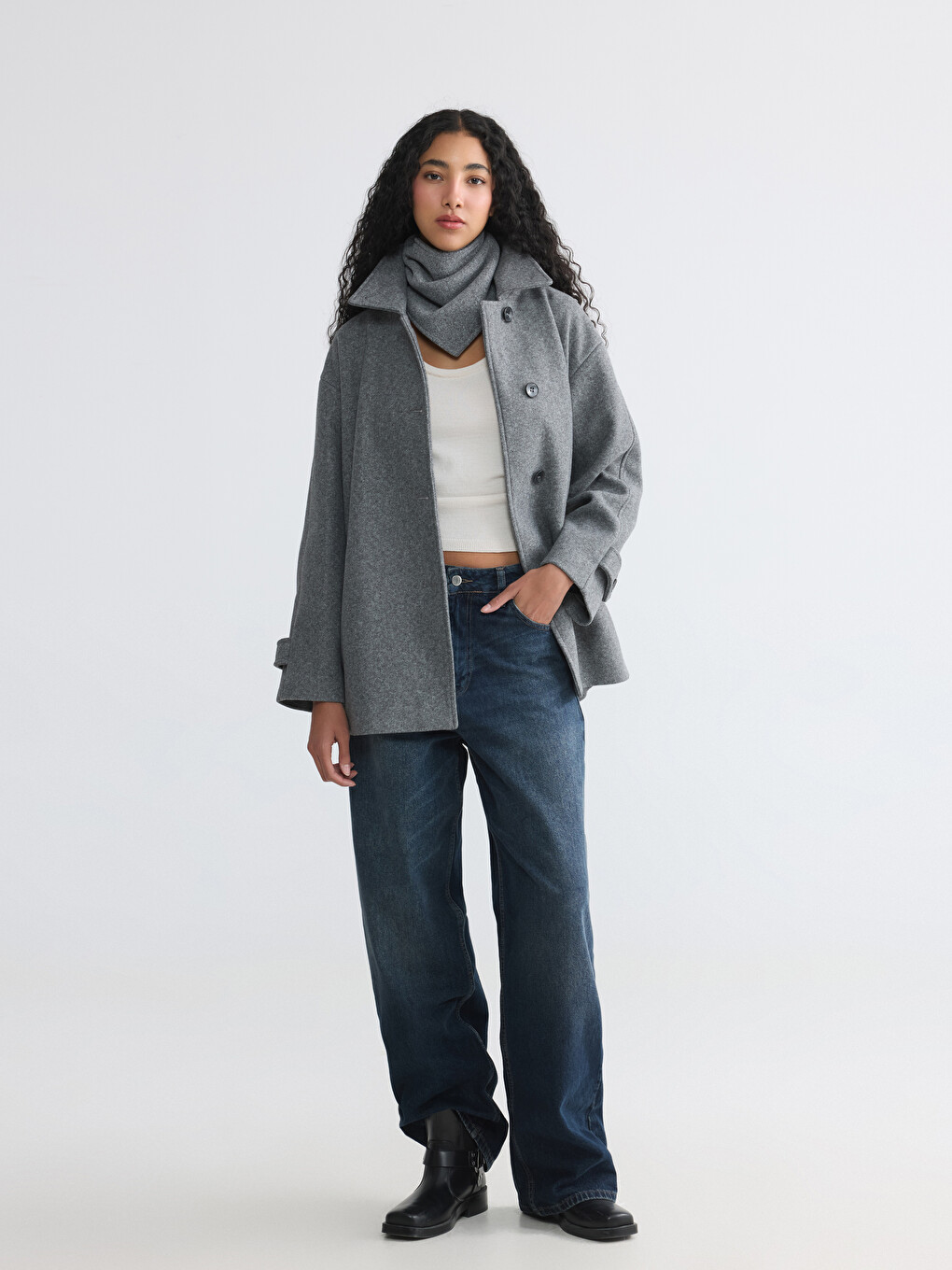 Shirt Collar Women's Cachet Coat-1