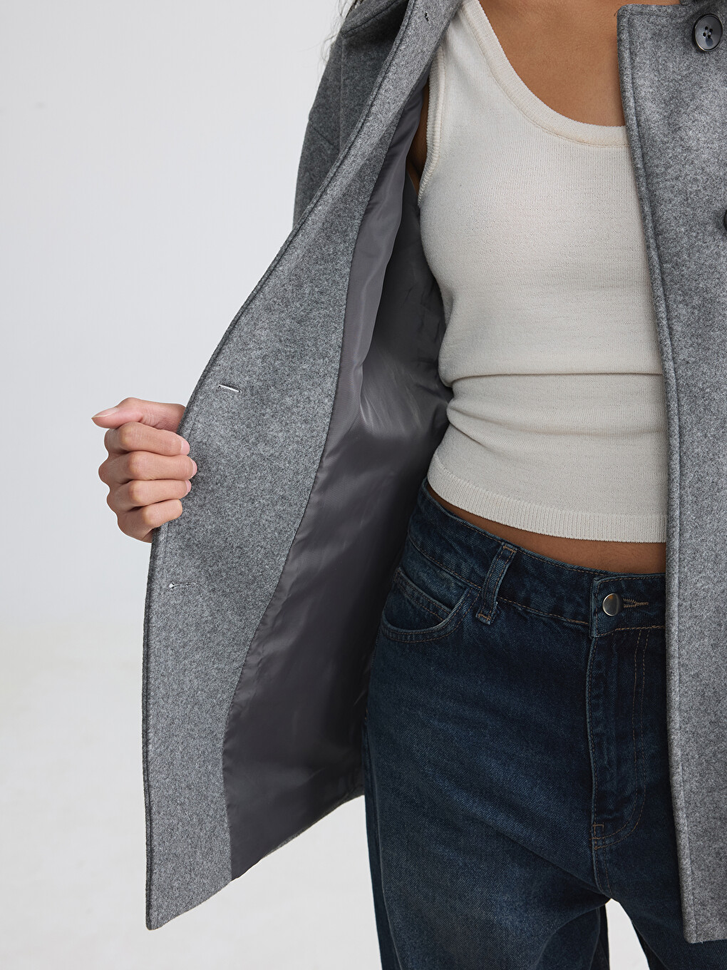 Shirt Collar Women's Cachet Coat-3