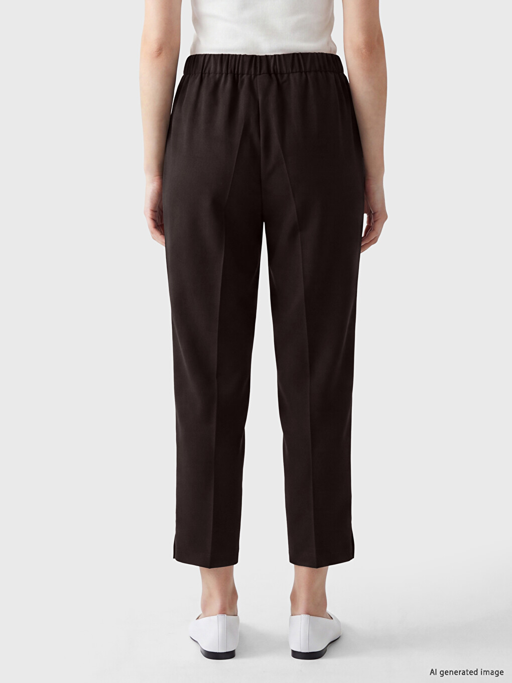 Pantalon Brun Femme-3