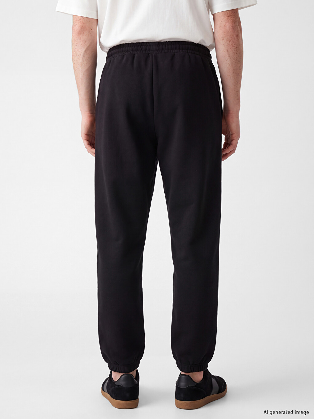 Man Black Jogger Sweatpants-3