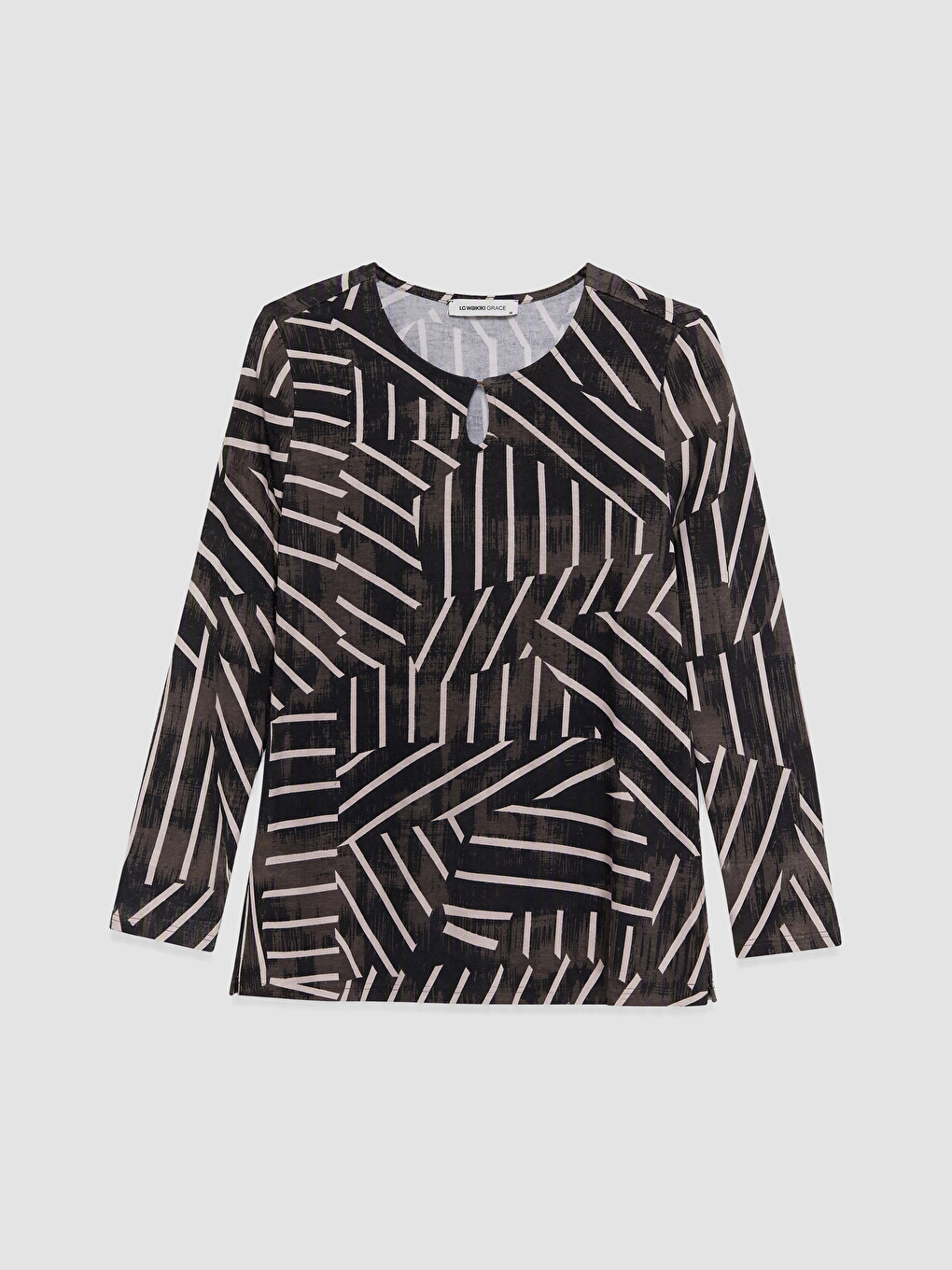 Tricou Imprimat Cu Guler Rotund Pentru Femei-4