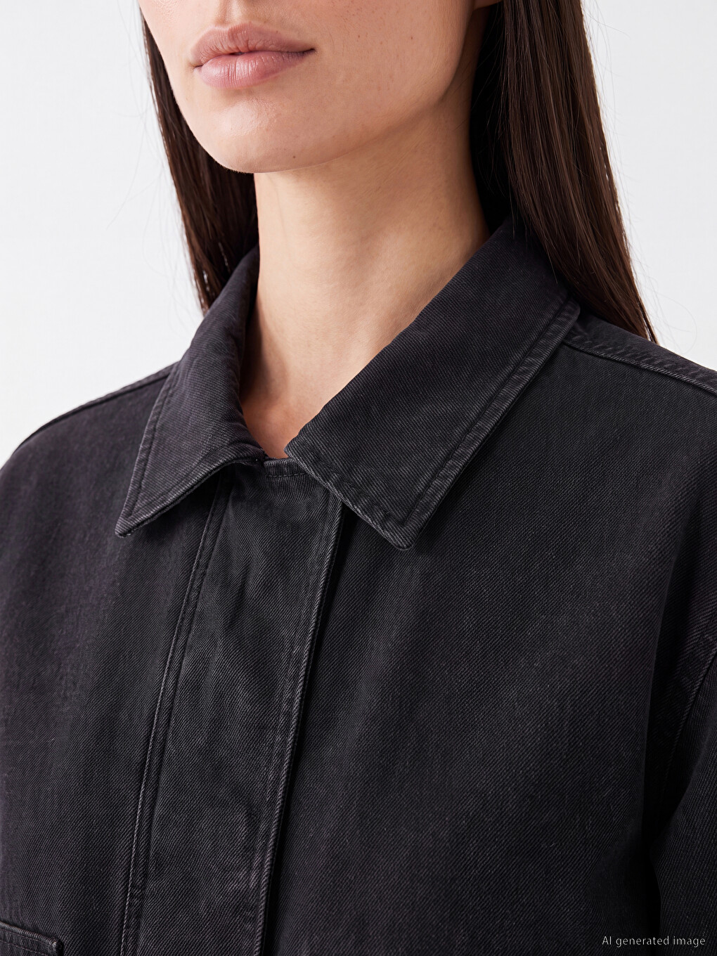 Frau Schwarz Jeansjacke-2