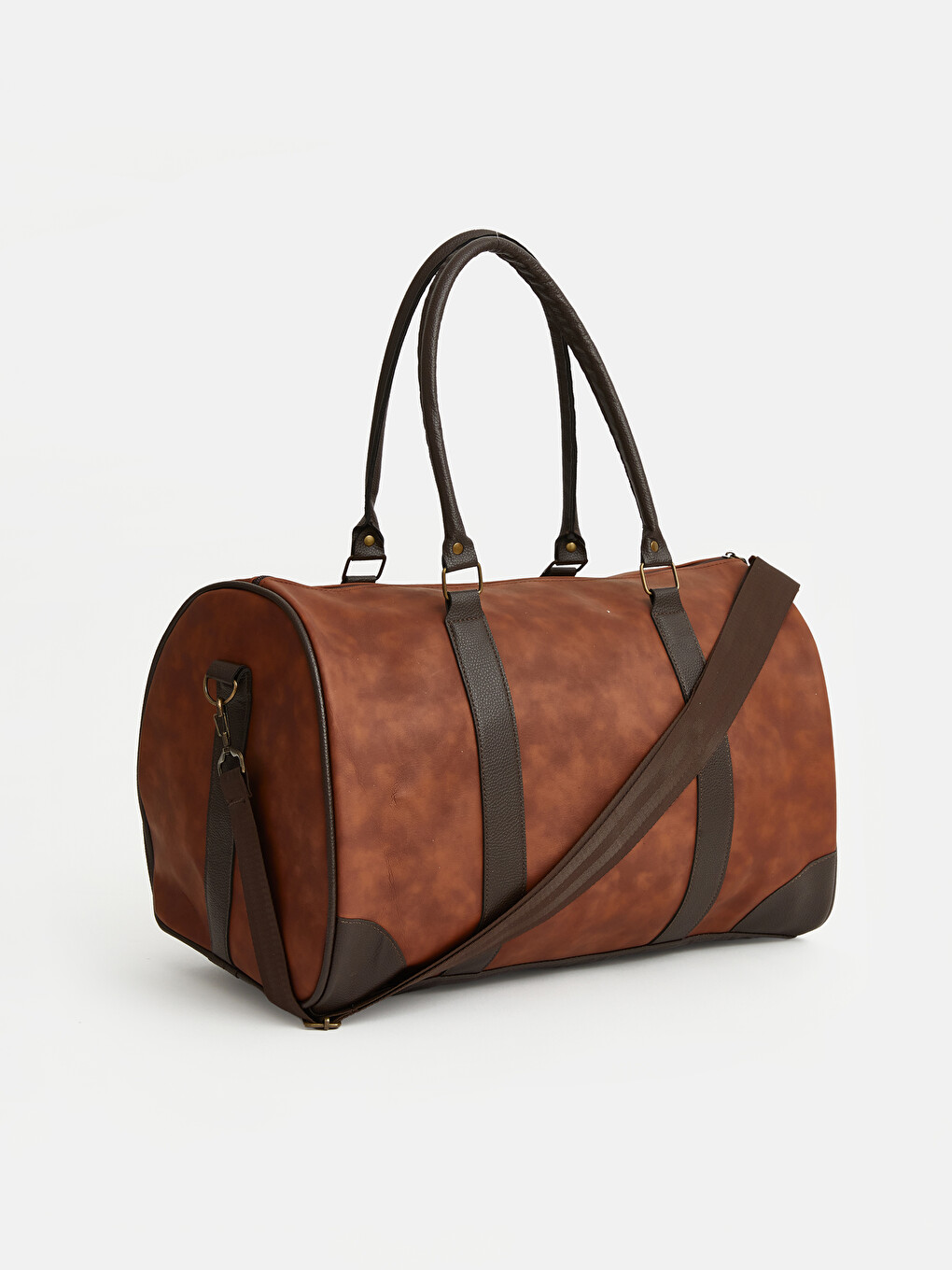 Faux Suede Men's Travel Bag-1