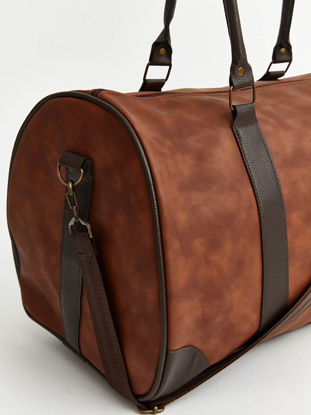 Faux Suede Men's Travel Bag-2