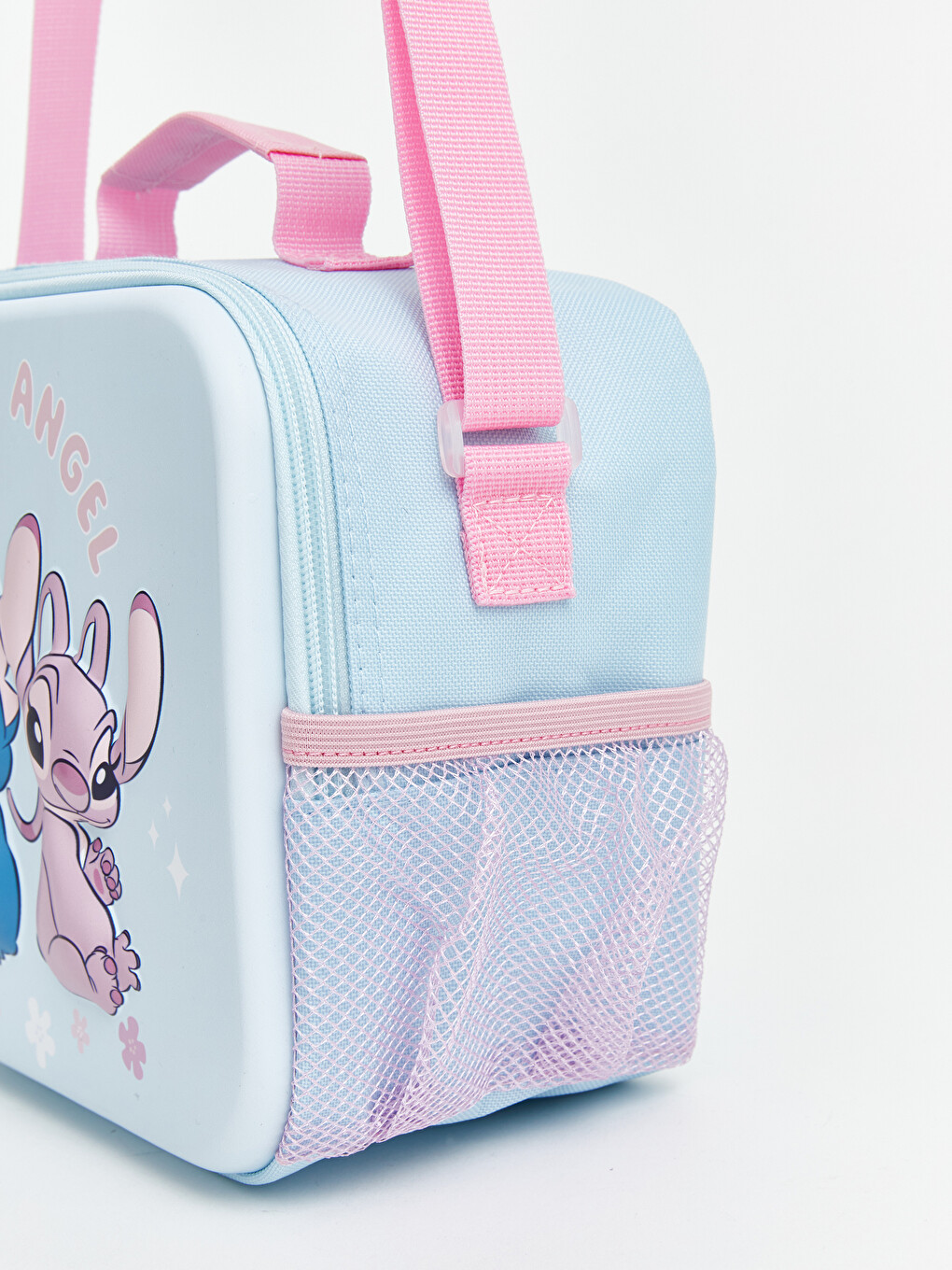 Mavi Lilo Ve Stitch Baskılı Kız Çocuk Beslenme Çantası-2