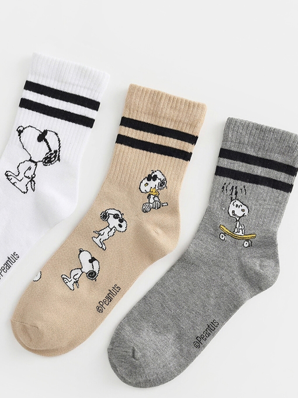 Snoopy Printed Men's Ankle Socks 3-pack-1