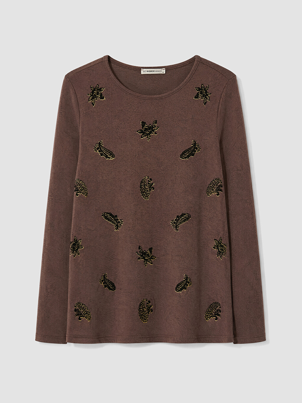 Crew Neck Printed Women's T-shirt-4