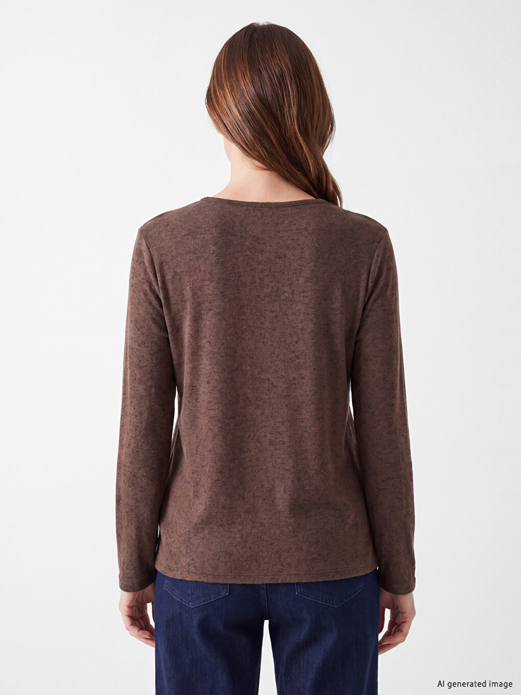 Crew Neck Printed Women's T-shirt-3