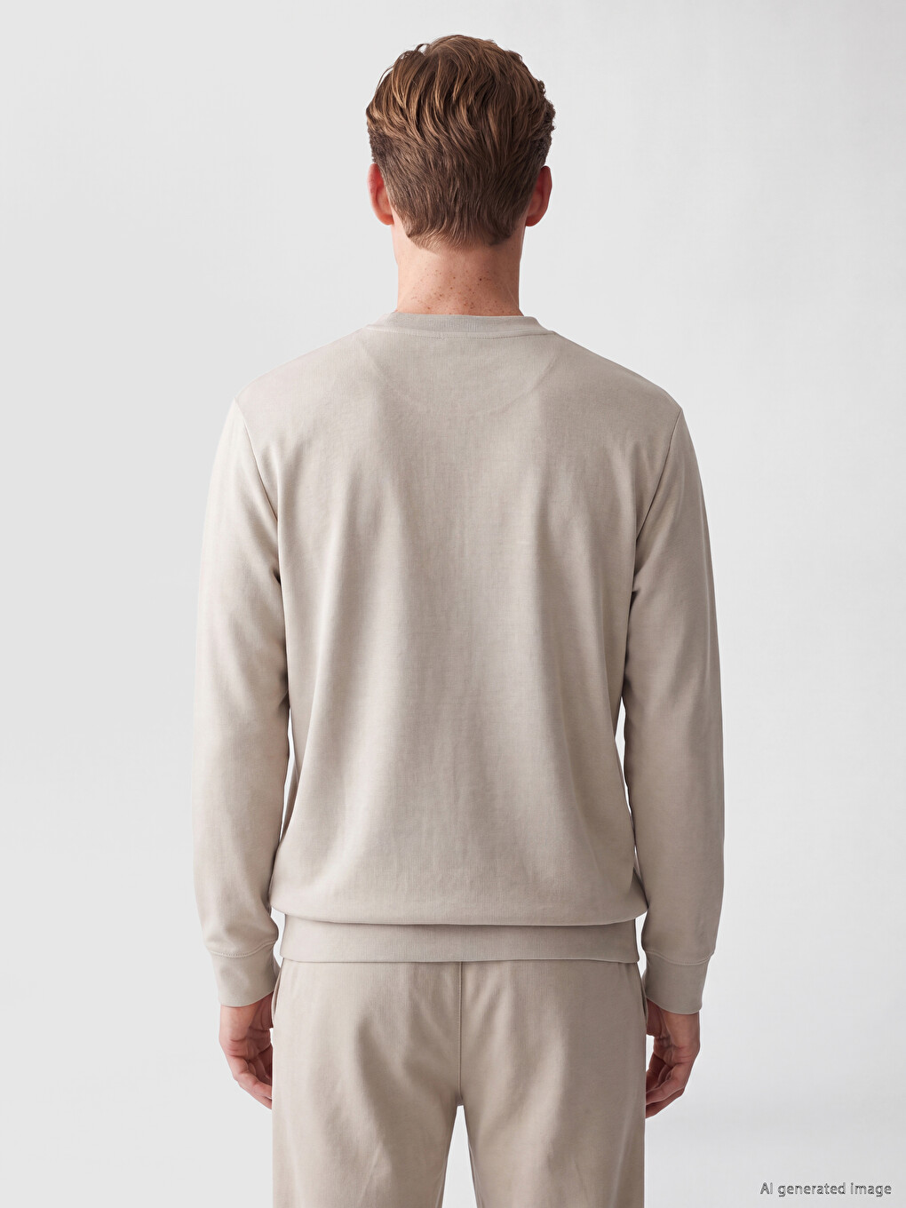 Sweat-shirt Homme Imprimé Col Rond-3