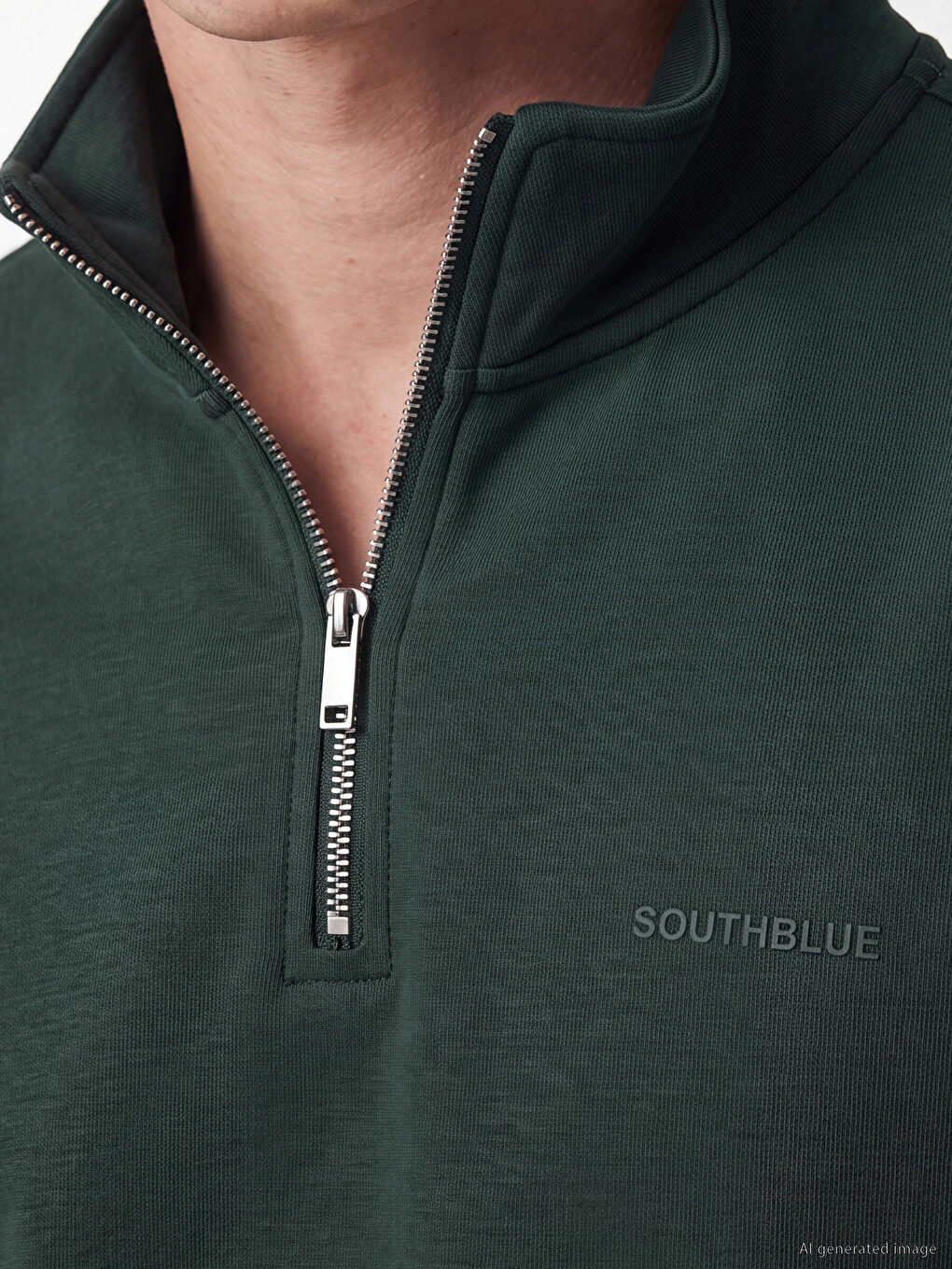 Man Green Sweatshirt-2