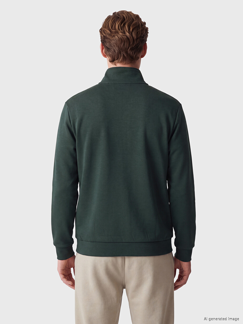 Man Green Sweatshirt-3