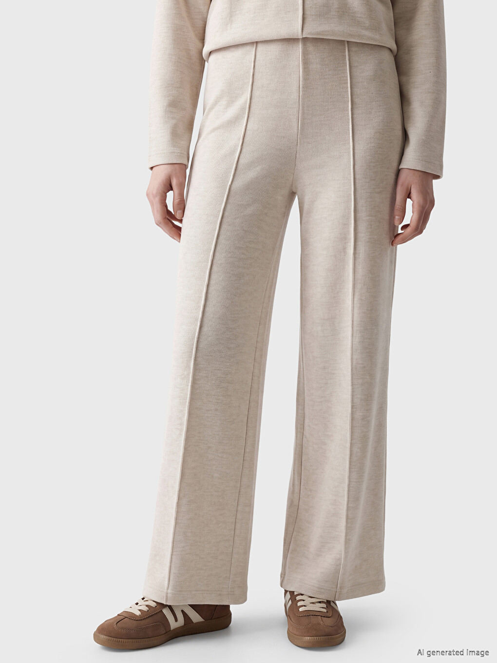 Wide Leg Women's Sweatpants-1