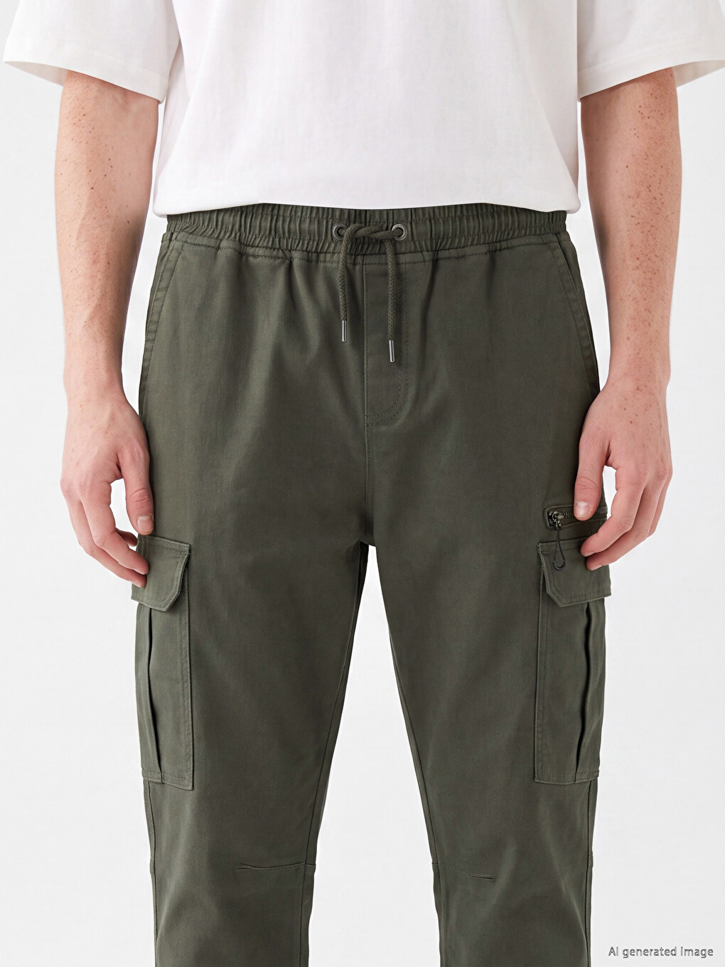 Regular Fit Men's Cargo Trousers-2