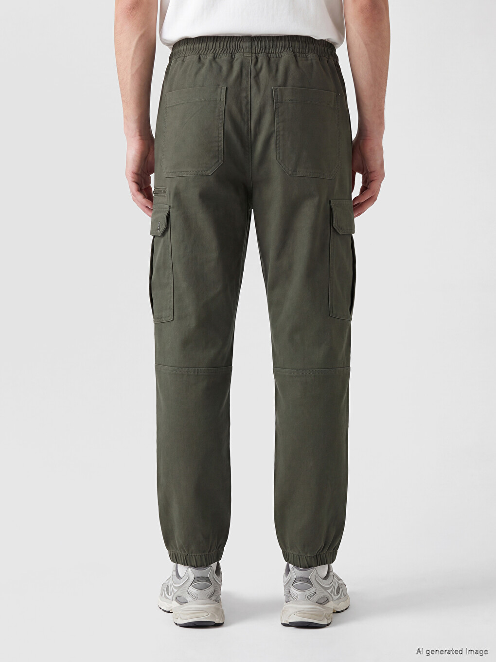 Regular Fit Men's Cargo Trousers-3