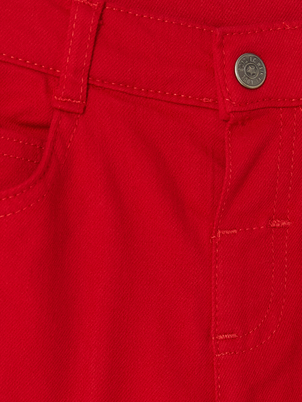 Kırmızı Regular Fit Erkek Çocuk Gabardin Pantolon-1