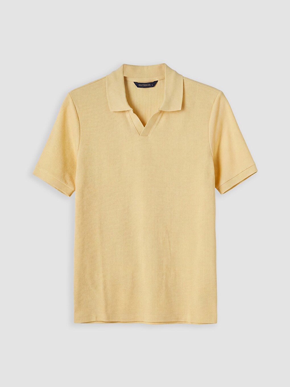Sarı Polo Yaka Erkek Tişört-4