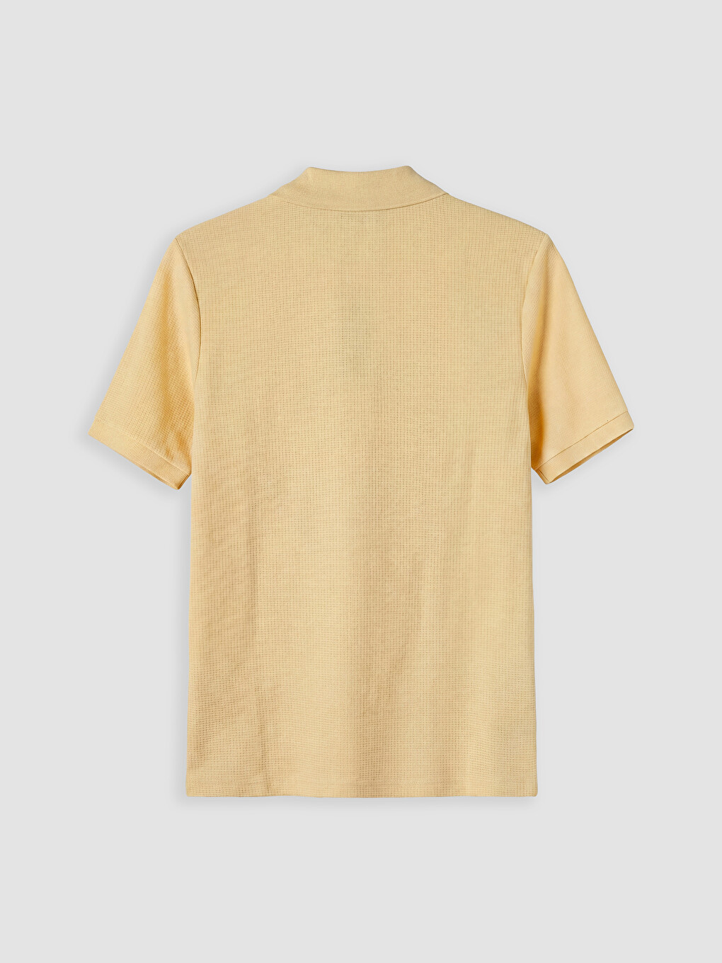 Sarı Polo Yaka Erkek Tişört-5