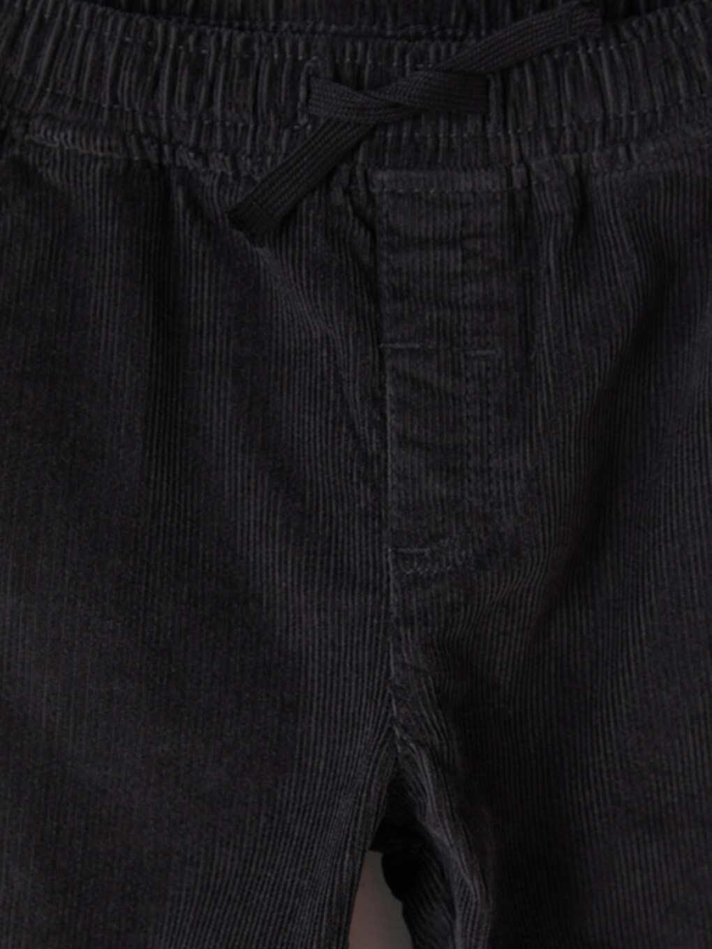 Boys' Elastic Waist Ribbed Velvet Trousers-1