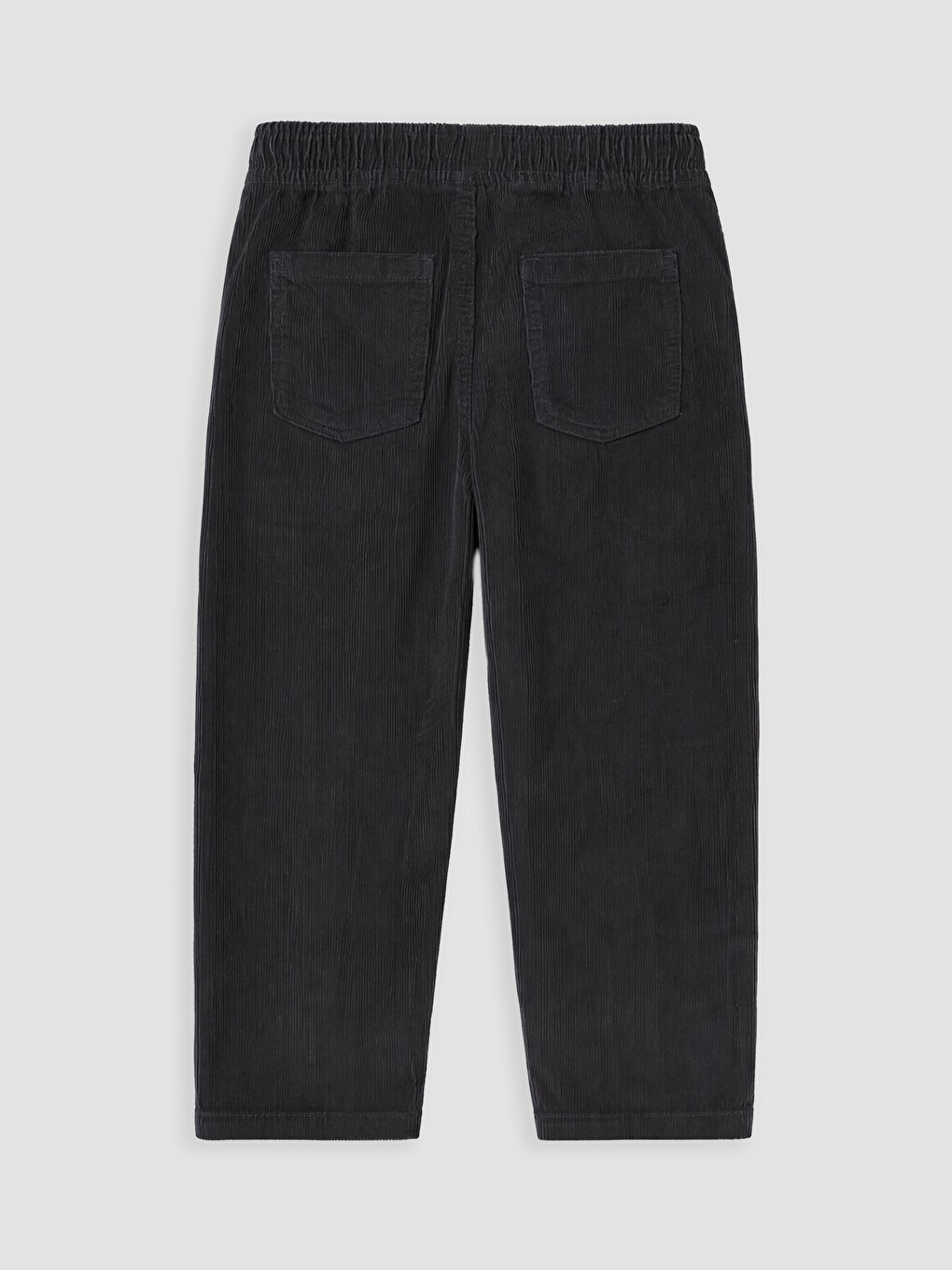 Boys' Elastic Waist Ribbed Velvet Trousers-2