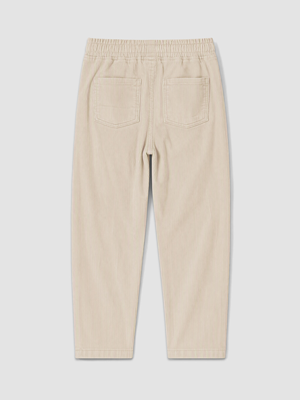 Gri Baggy Fit Erkek Çocuk Kadife Pantolon-1