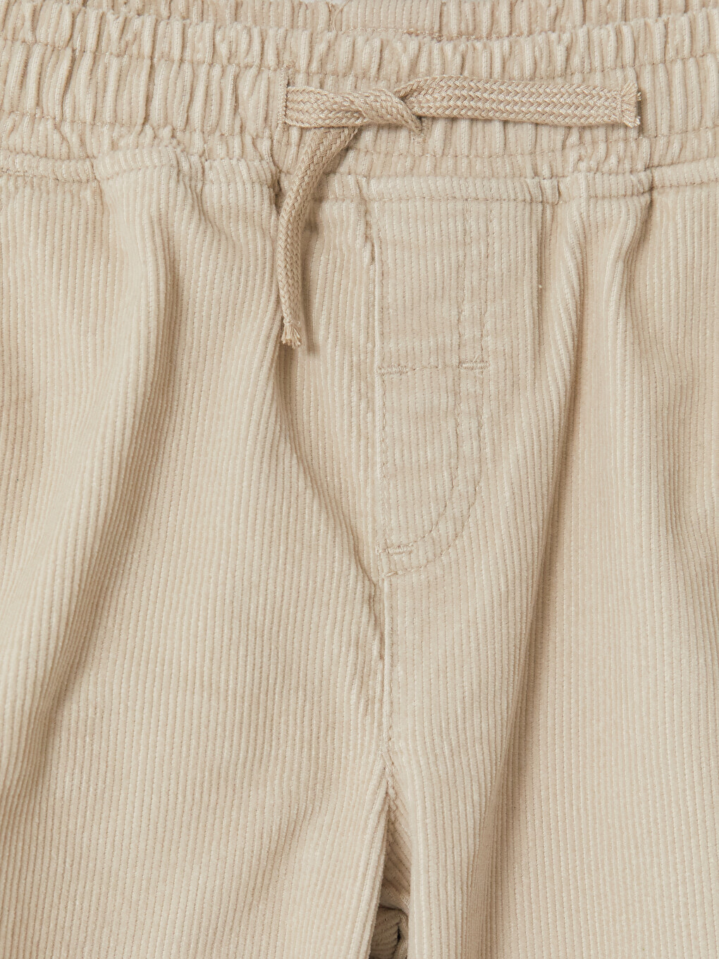 Gri Baggy Fit Erkek Çocuk Kadife Pantolon-2