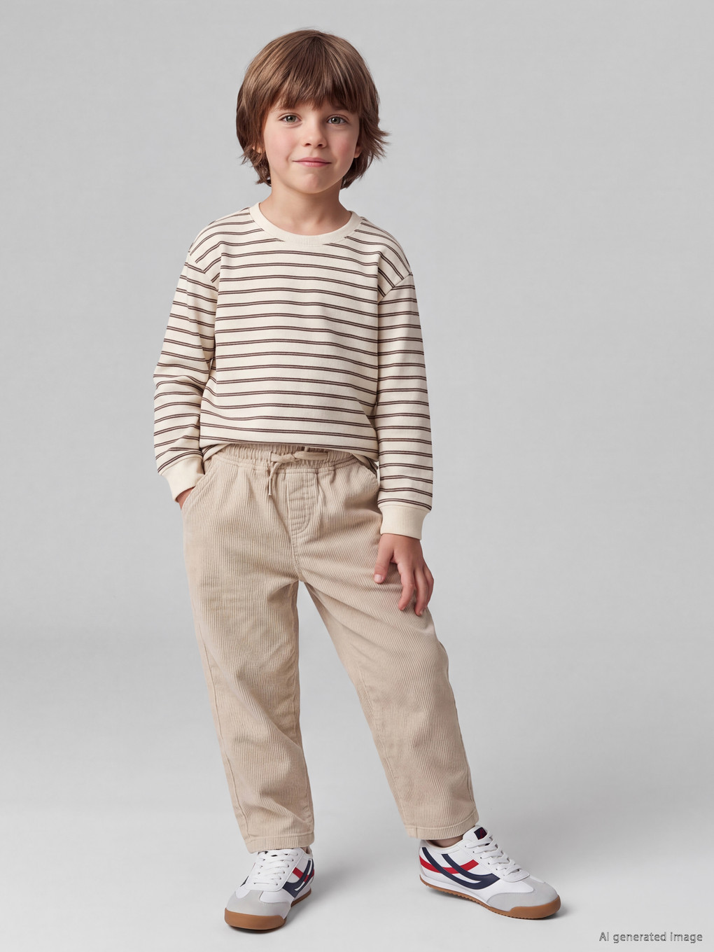 Baggy Fit Erkek Çocuk Kadife Pantolon