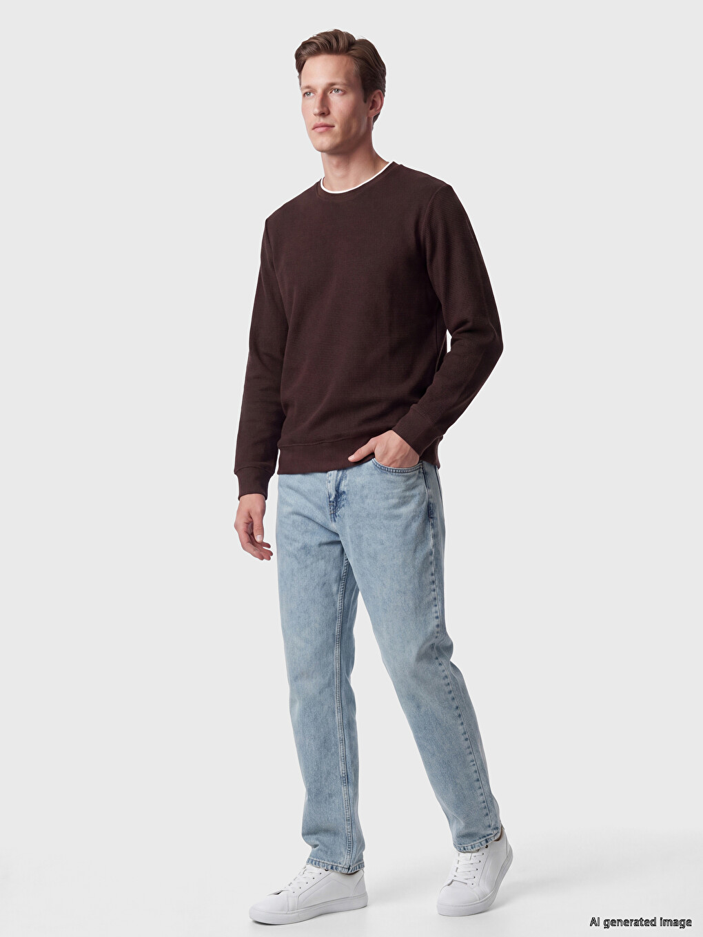 Crew Neck Men's Sweatshirt-1