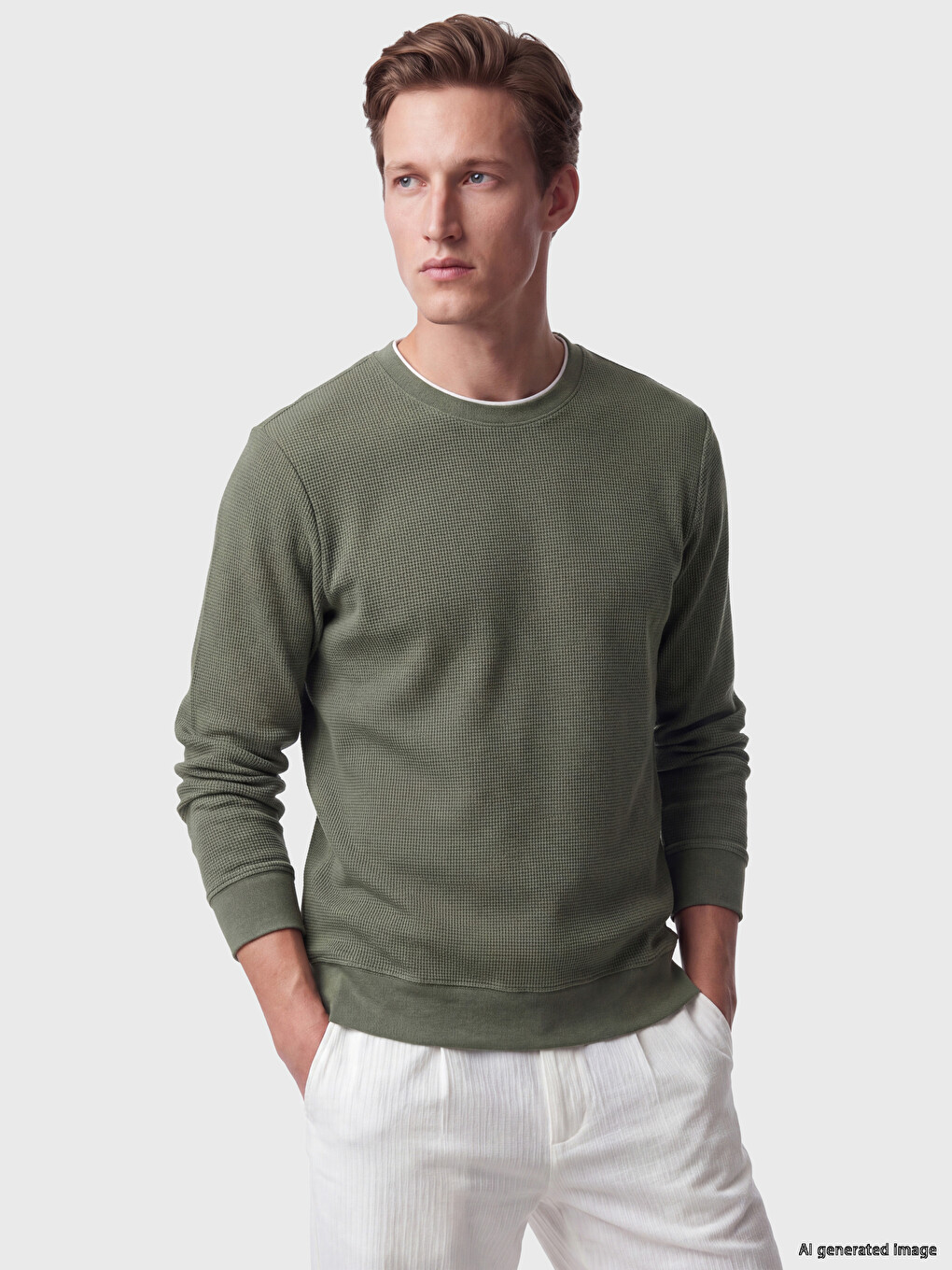 Man Green Sweatshirt