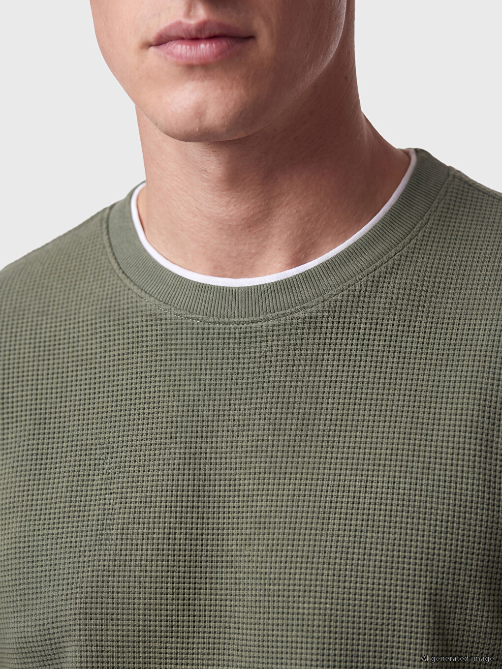 Man Green Sweatshirt-2