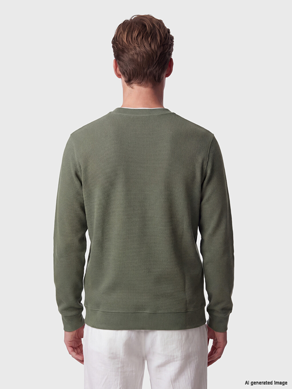 Man Green Sweatshirt-3
