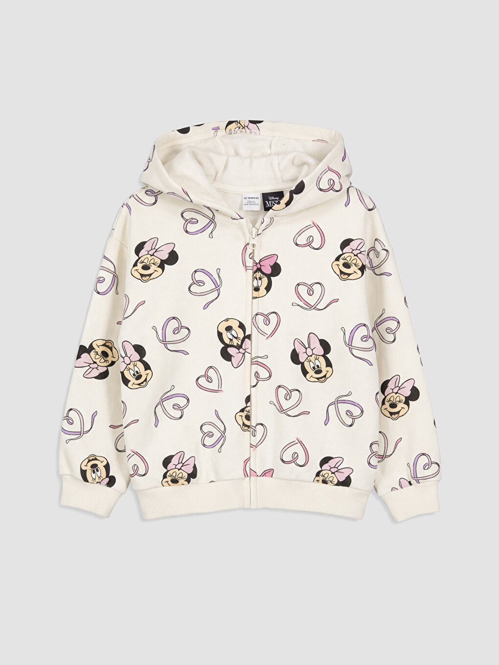 Hanorac Gros Cu Fermoar Pentru Fete Cu Imprimeu Minnie Mouse