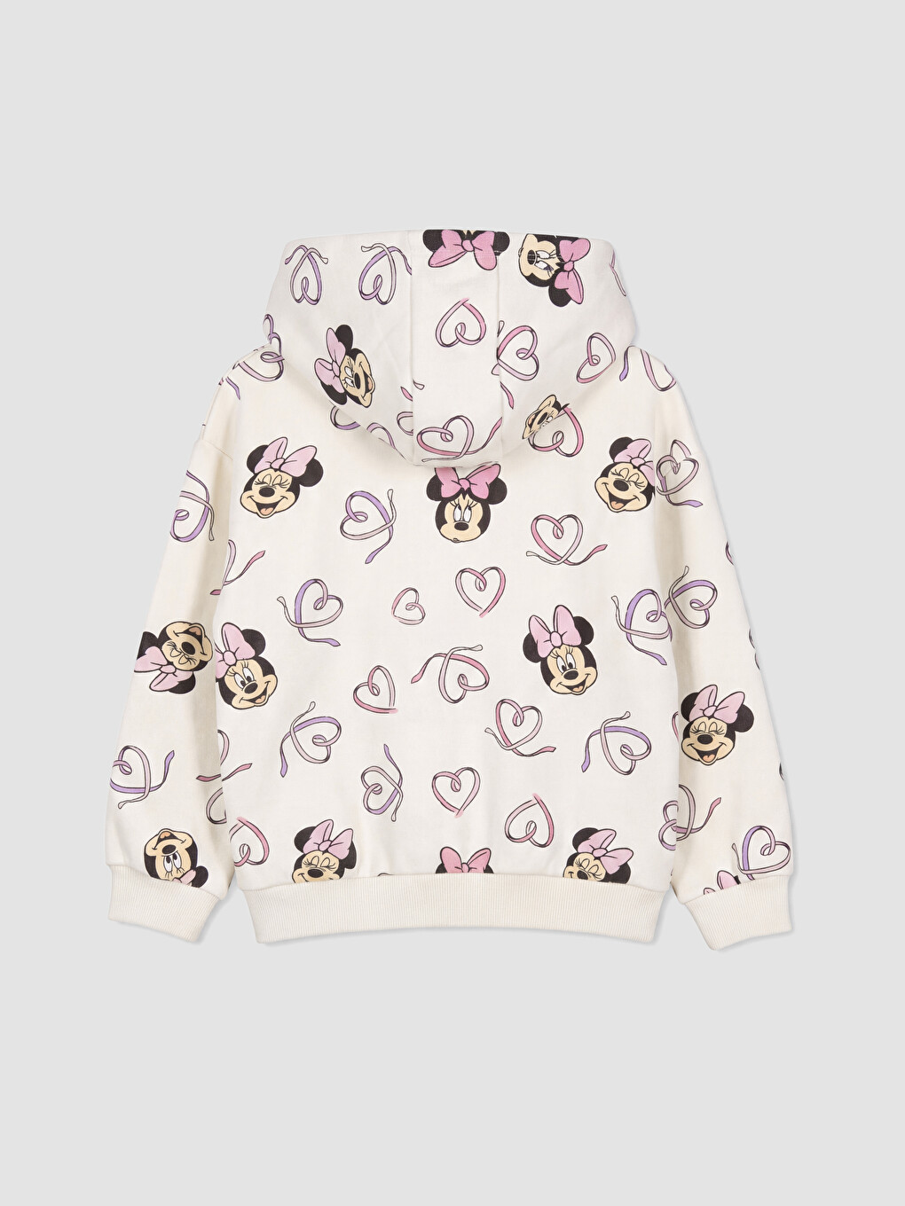 Hanorac Gros Cu Fermoar Pentru Fete Cu Imprimeu Minnie Mouse-3