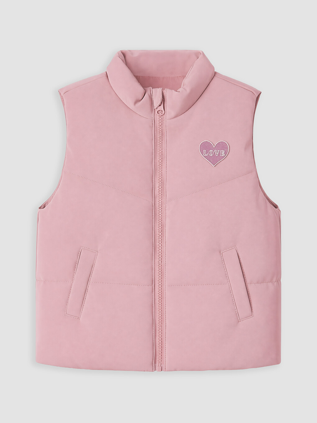 Gilet À Col Montant Pour Fille