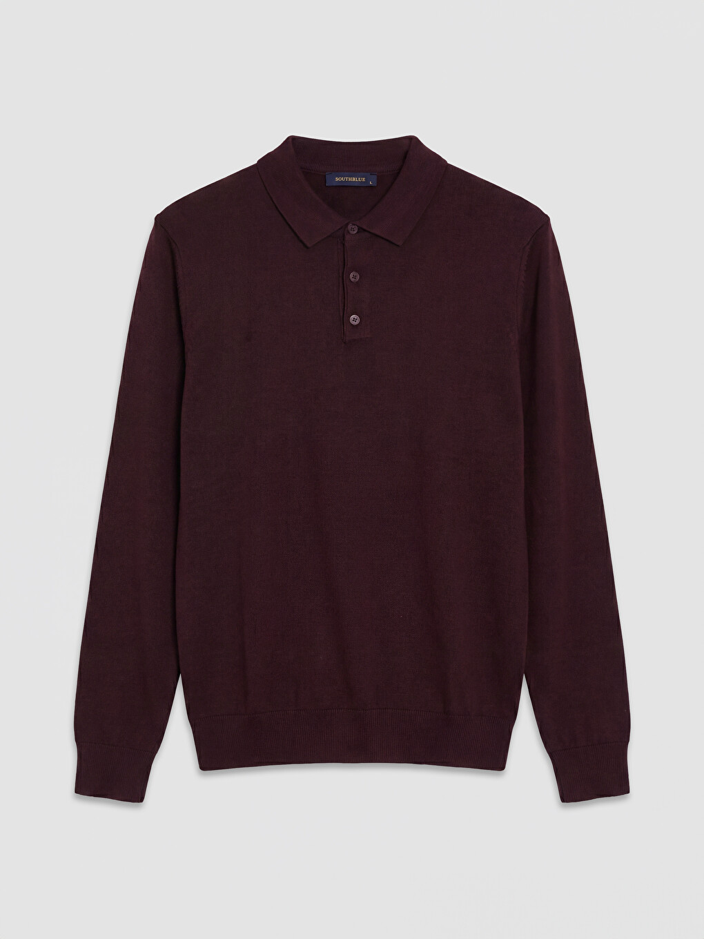 Mor Polo Yaka Regular Fit Erkek Triko Kazak-4